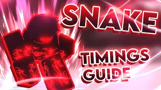 HOW TO DO EVERY SNAKE RESURRECCION TIMING PERFECTLY TIMINGS GUIDE  SHOWCASE  TYPESOUL [upl. by Meingoldas]