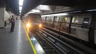 Metro de Caracas Línea 2 Trenes en la estación La Yaguara [upl. by Adley]