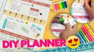 DIY  FAÇA SUA PRÓPRIA AGENDA E PLANNER [upl. by Annaiv]