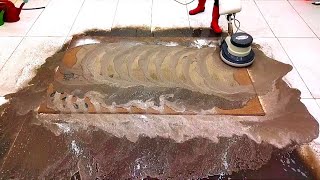 Heavy dirt hidden in the carpet cleaning satisfying rug cleaning ASMR [upl. by Aneahs]