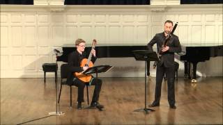 Bassoon and Guitar  G P Telemann Sonata in F minor  Ian Tuski and Bogdan Dumitriu [upl. by Reivazx]