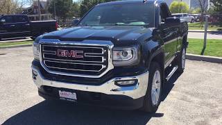 2017 GMC Sierra 1500 SLE Regular Cab 4WD Tonneau Cover Parking Sensors Black Oshawa ON Stock 171115 [upl. by Lonna]