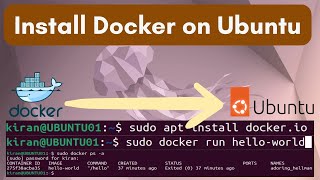 How to Install Docker on Ubuntu A StepByStep Guide [upl. by Quiteris]