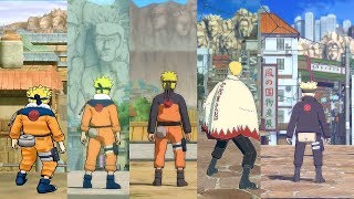 Evolution of The Hidden Leaf Village in Naruto Ultimate Ninja Games [upl. by Barnabas981]