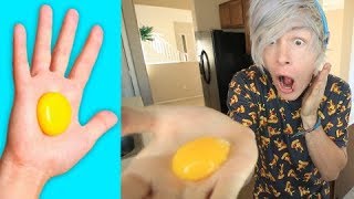 Trying 20 FANTASTIC EGG COOKING TIPS by 5Minute Crafts [upl. by Anallese]