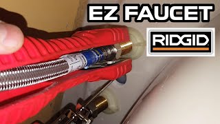 Ridgid Faucet and sink installer tool Demonstration  Easy change faucet tool [upl. by Elocn]