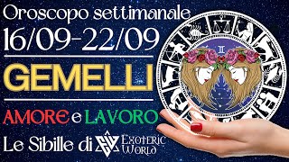 ♊ Gemelli Oroscopo settimanale  Pensa come migliorare o iniziare qualcosa  Lettura con Sibille [upl. by Solrak]