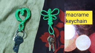 macrame keychain kaise bnaye keychain making ideas [upl. by Christie]