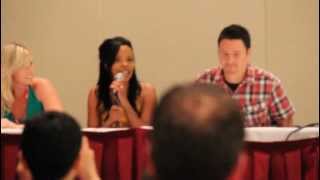 Johnny Yong Bosch saying that Nakia Burrise has sweaty hands Power Morphicon 2012 [upl. by Pressey]