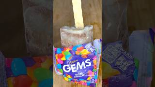 Eat gems with ice roll🍨🍫 mojito food viralfood shortsfeed ytshorts gems ice homemade [upl. by Relyuc]