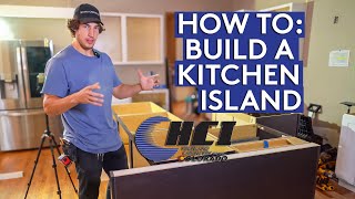 How To Build a Kitchen Island With Highland Cabinetry [upl. by Ahsiei]