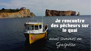 En GASPESiE à Rivière Nord je rencontre des pêcheurs sur le quai [upl. by Ivek]