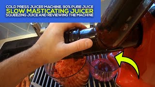 Orfeld Slow Masticating Juicer Review  Squeeze Delicious Cold Press Juice that lasts for 3 days [upl. by Aoh]