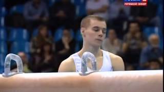 Oleg Verniaiev UKR  Pommel Horse AA  Moscow European Championships 2013 [upl. by Akinom]