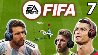 Messi amp Ronaldo play FIFA  The RAMOS Special [upl. by Maclay]