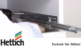 Mounting of Quadro concealed full extension runners DoItYourself with Hettich [upl. by Eixel]