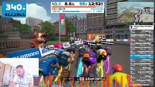 Stage 4 Race the Worlds—Glasgow Crit i Scotland  Fuld knald på fra start [upl. by Zapot272]