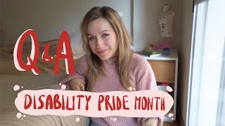 Disability pride month  QampA about my disability [upl. by Mersey958]