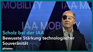 Eröffnung der IAA Mobility 2023 mit einer Rede von Bundeskanzler Olaf Scholz [upl. by Baerl]