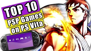 Top 10 BEST PSP Games to Play on PS VITA [upl. by Combes]