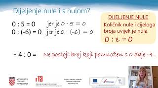 Matematika 6 r OŠ  Dijeljenje cijelih brojeva [upl. by Polloch]