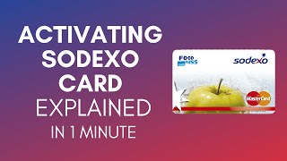 How To Activate Sodexo Card In 2024 [upl. by Zinah]