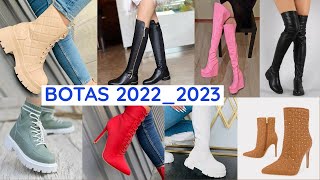 BOTAS DE MODA 20222023 TENDENCIA EN BOTAS  MODA OTOÑO INVIERNO [upl. by Ennoval641]