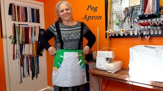 Peg Apron Sew to Sell DIY Tutorial Great Easy Beginners Project Useful as a Country or Garden Apron [upl. by Hester]