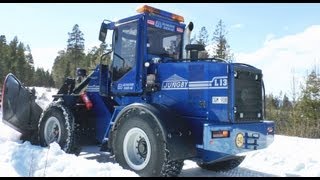 Wheel loader Ljungby L13  Snow plowing [upl. by Astrid]