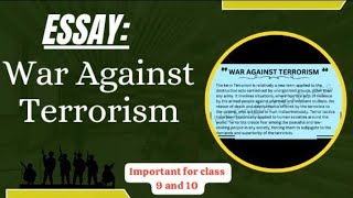 Essay on War Against Terrorism  Terrorism essay in English  Fight against terrorism [upl. by Suzzy]