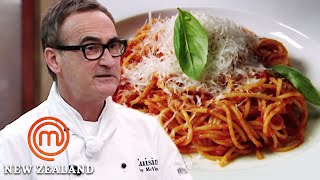 How To Cook The Perfect Italian Tomato Sauce  MasterChef New Zealand  MasterChef World [upl. by Ronyam]