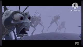 Disney Pixar 1998 A bug life grasshopper return lost scene on fx [upl. by Kered533]