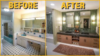 DIY Bathroom Remodel  Start to Finish Renovation and Design [upl. by Libbna]