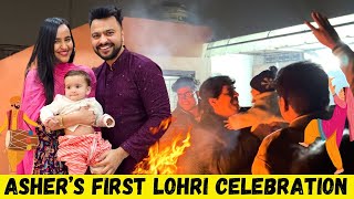 Ashers FIRST LOHRI Celebration ❤️ [upl. by Winton]