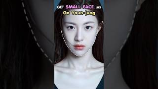 Get Small amp Slim Face Like GO YOUN JUNG smallface slimface loseface faceexercise [upl. by Inglis]