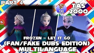 Frozen  Let it Go FanFake Versions Multilanguage 4 [upl. by Lehctim]