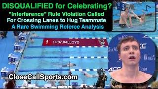 Swimmer DISQUALIFIED for Celebrating Final Win as NCAA Referees DQ Kenneth Lloyd Spirit vs Letter [upl. by Anaugal]