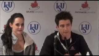 Skaite Canada International Free Dance Press Conference Highlights [upl. by Modestine]