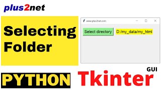 Tkinter filedialog askdirectory to show dialog window to select directory amp return path as string [upl. by Retxab278]