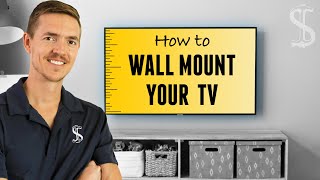 How to Mount a TV On The Wall StepbyStep [upl. by Armmat]