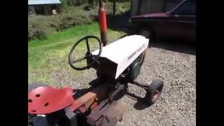 Vintage lawn tractor Powermow Triplex 84 [upl. by Anahsak551]