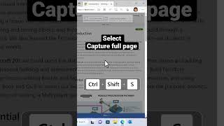 How to screenshot a webpage in Microsoft Edge [upl. by Ahsinwad]