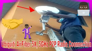 PtP installation using Ubiquiti AirFiber 5X 5GHz Slant 45 Antenna [upl. by Mellisa]