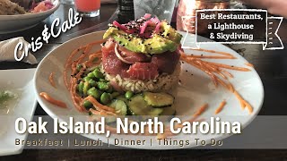 Oak Island North Carolina  Best Restaurants  Kai Joe  BBQ House  Tranquil Harbor  Koko Cabana [upl. by Eilra860]