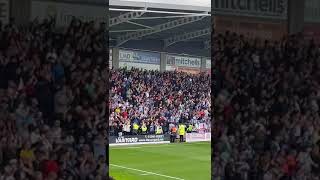 Hartlepool FC Fans singing loud and proud after taking an early lead against Chesterfield FC 2023 [upl. by Tann47]