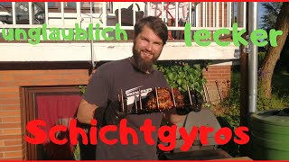 Schichtgyros vom Grill soooooo köstlich [upl. by Anaihr]