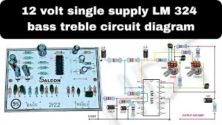 LM324 bass treble circuit diagram [upl. by Laeahcim]