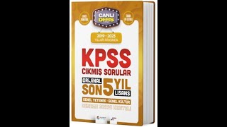 Akademi Denizi 2024 KPSS Lisans Genel Yetenek Genel Kültür son 5 Yıl Çıkmış Sorular [upl. by Atinuhs645]