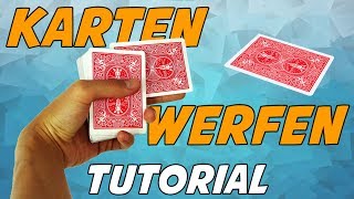 3 WEGE KARTEN ZU WERFEN LERNEN TUTORIAL ERKLÄRUNG [upl. by Malissia]