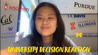 realistic COLLEGE DECISIONS REACTION 2022 of a very average student [upl. by Festus]